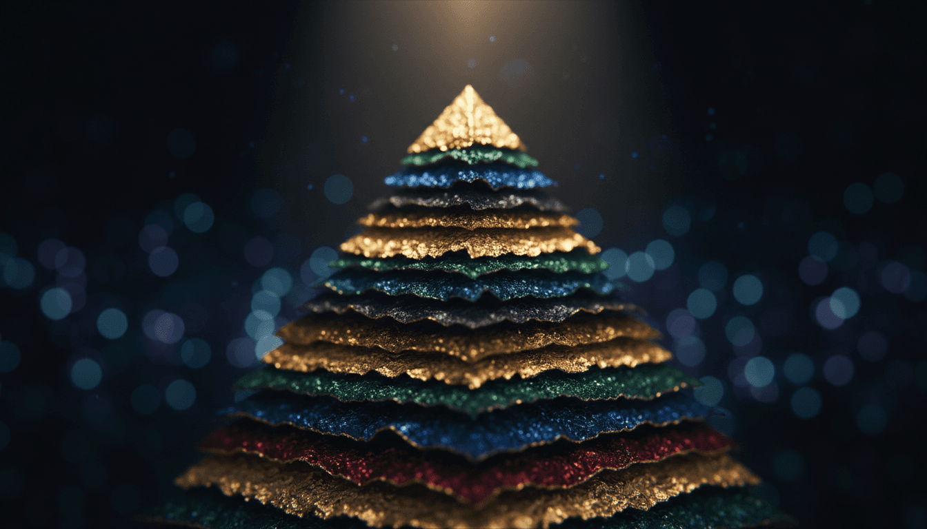 Layered luxury materials demonstrating compounding strategy concept